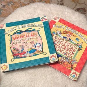 2 Mary Engelbreit Home Decorating Books-Craft to Celebrate the season-Wrap It Up